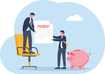 illustration of billing for business expenses and company needs
