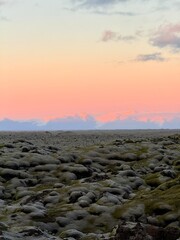Moss-Covered Lava Field in Eldhraun, South Iceland, Unique Volcanic Landscape Formed by Ancient Eruption