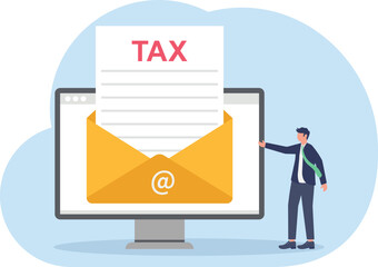 illustrating a notification about the company's tax bill
