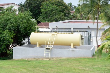 Drinking water tank in Cuba in Caribbean