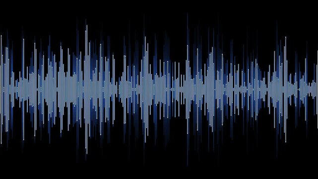 Visualization of voice record, artificial intelligence. Music equalizer, audio waves sound digital player waveform, recorder signal. Multicolored digital sound wave. Audio technology wave and design