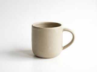 Earthy Toned Stoneware Mug with a Smooth Finish and Gentle Curves, Ideal for Daily Rituals and Thoughtful Moments, highlighting its rustic elegance