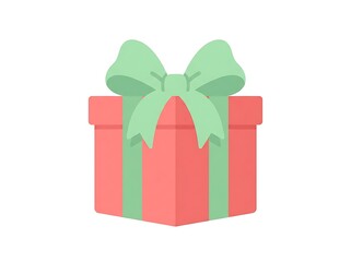 Vibrant red gift box tied with a cheerful green bow, symbolizing joy, celebration, and the spirit of giving a special surprise to loved ones during holidays or happy occasions