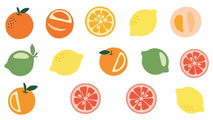 Assorted Citrus Fruits - A Vibrant Collection of Oranges, Lemons, and Grapefruits.