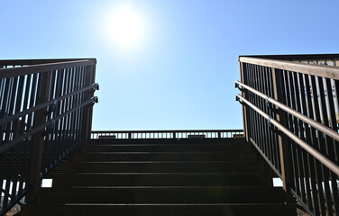 屋上に続く階段