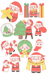 Cute Santa Claus Character Activities Christmas