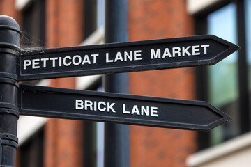 Petticoat Lane and Brick Lane in London, UK © chrisdorney