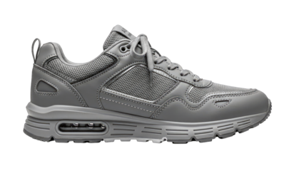 Gray Sneaker Isolated on White