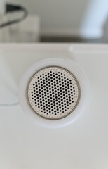 Modern Electric Device With Built-in Speaker Connected Via Power Cord.