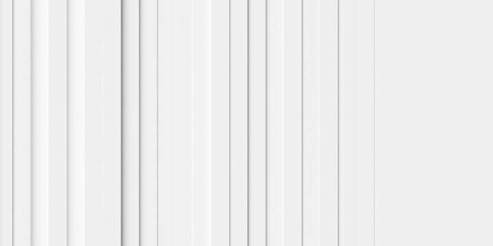 Offset vertical white wide lines or boxes geometry background wallpaper banner, fade out with copy space