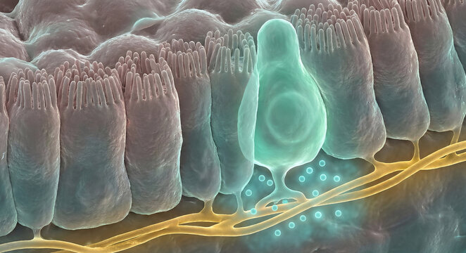 Intestinal L-Cell Neuropod Signaling: GLP-1 Vesicle Secretion onto Vagus Nerve Ending