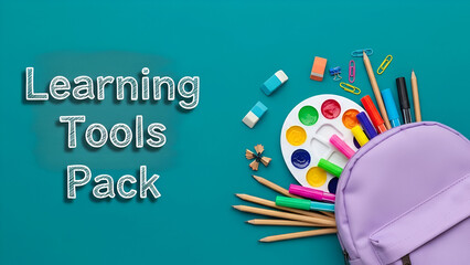 Colorful Learning Tools Pack for Students Back to School Essentials for Enhanced Learning