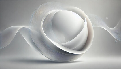 abstract white background with circles