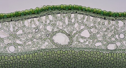 Water absorption and storage inside lichen medulla