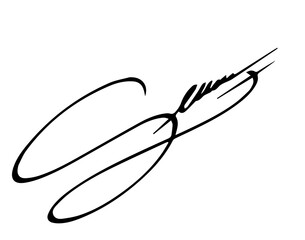 Obraz premium Overall Style and Form: The image features a highly stylized logo or signature, drawn with thick, flowing, connected lines, resembling calligraphy or artistic cursive.