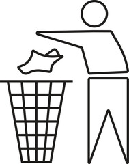 symbol International Tidyman sign isolated