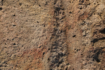 Detail of an andesite rock in the Punta Baja Volcanic Dome, Cabo de Gata-Nijar Natural Park