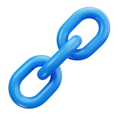 3D Link Chain Connection Attach Icon