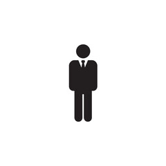Business person formal avatar silhouette icon
