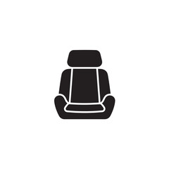 Car seat automobile interior cushioned backrest icon