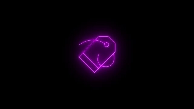 Neon Price Tag Icon is a bright symbol of commerce
We are an animation video suitable for e-commerce and digital marketing assets.
