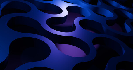 abstract 3d render seamless blue wallpaper