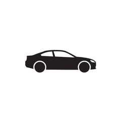Fototapeta premium Car symbol front view vehicle silhouette icon