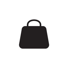 Case bag icon simple travel luggage silhouette