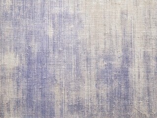 Fototapeta premium Close up of a textured woven fabric with blue and white abstract pattern textile material