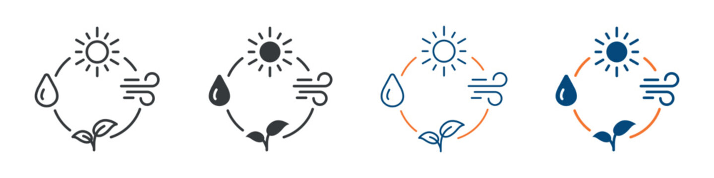 alternative energy Icon Set Multiple Style Collection