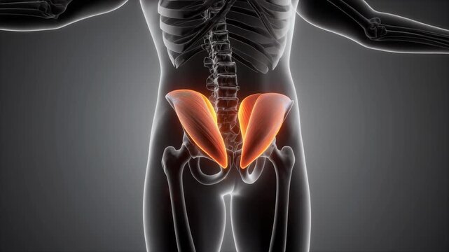 Human Tensor Fasciae Latae Tendon Anatomy Animation
