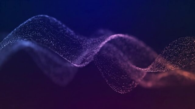 Hypnotic visual symphony of swirling particles and undulating light refractions Creating a sense of wonder and fluidity through abstract animation, suitable for various backgrounds and digital?