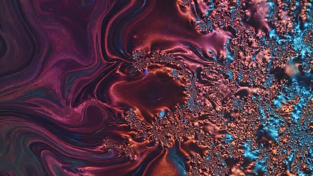 Hypnotic seamless loop of shimmering holographic colors smoothly shifting and pulsating across the screen creating an unseen pattern background design, future, energy