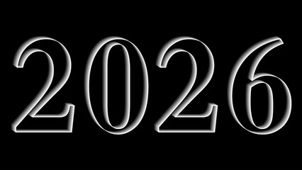 happy new year. 2026 year with Happy Birthday cartoon clipart. Lovely day. happy birthday to you. vibrant happy new year typography.