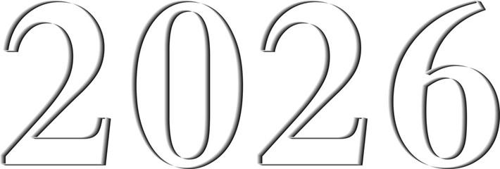 happy new year. 2026 year with Happy Birthday cartoon clipart. Lovely day. happy birthday to you. vibrant happy new year typography.