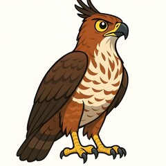 자바뿔매, 애니메이션 아트, jpeg (Javan Hawk-eagle, animation art, jpeg)