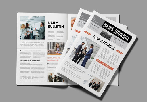 Classic Newspaper Journal Design