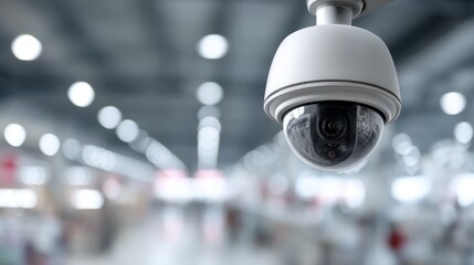 Indoor security camera with blurry background