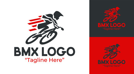 Obraz premium BMX Logo Bold Street Cycling Emblem