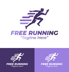 Free Running Logo Urban Acrobat Athletic Identity