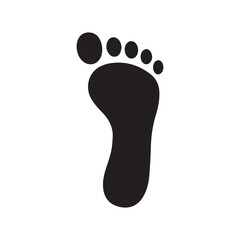 foot print flat icon for apps and websites
