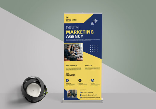Business Roll Up Banner Template Layout