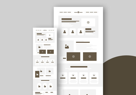 Landing Page Wireframe Template