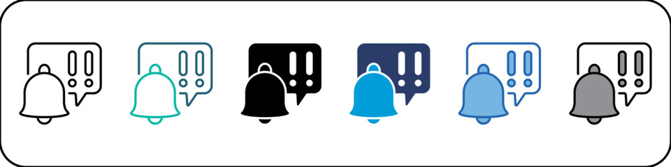 Alert Single Icon Pack Multistyle