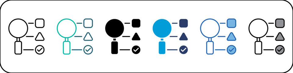 Identification Single Icon Pack Multistyle