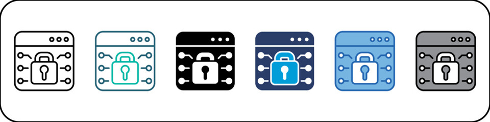 Encryption Single Icon Pack Multistyle