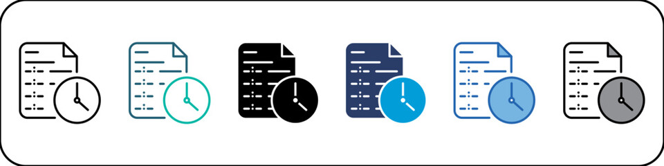 Timestamp Single Icon Pack Multistyle