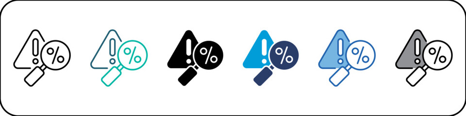 Threat Assessment Single Icon Pack Multistyle