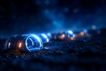 Futuristic habitat concept featuring interconnected living pods on alien landscape