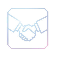 Handshake icon design template